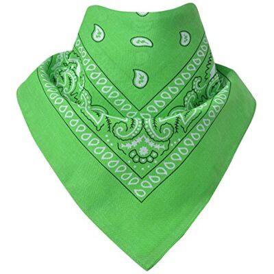 Miobo Halsdoek, halsdoek, 100% katoen, Eén maat 55 x 55 cm, paisley groen Taille unique Miobo Halsdoek, halsdoek, 100% katoen, Eén maat 55 x 55 cm, paisley groen Taille unique