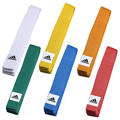 Adidas ADIB220D vouwsluiting Club gevoerde riem van katoen, bruin, 320 cm Adidas ADIB220D vouwsluiting Club gevoerde riem van katoen, bruin, 320 cm