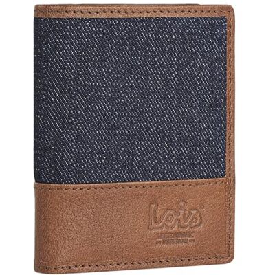 Lois Portemonnee Portemonnee Leer Heren Portemonnee Functioneel Duurzaam Portemonnee Voor Men, Heren Portemonnee met Tijdloze, Bestendige Leer. RFID Portemonnee. 205703, blauw, Klassiek Lois Portemonnee Portemonnee Leer Heren Portemonnee Functioneel Duurzaam Portemonnee Voor Men, Heren Portemonnee met Tijdloze, Bestendige Leer. RFID Portemonnee. 205703, blauw, Klassiek