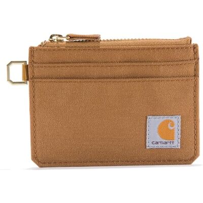 Carhartt Robuuste portemonnee voor dames, vele stijlen en kleuren, eend van nylon met ritssluiting, bruin, Eén maat Carhartt Robuuste portemonnee voor dames, vele stijlen en kleuren, eend van nylon met ritssluiting, bruin, Eén maat