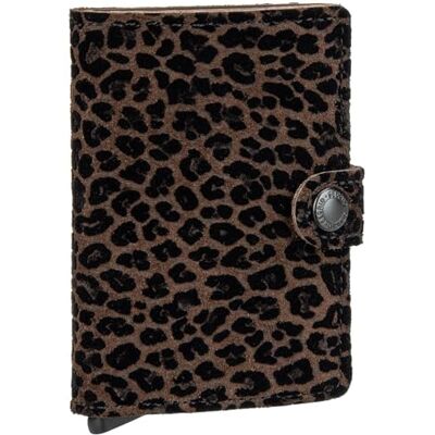 Secrid Leo Miniwallet portemonnee, bruin, 10,2 x 6,5 x 2,1 cm, klassiek Secrid Leo Miniwallet portemonnee, bruin, 10,2 x 6,5 x 2,1 cm, klassiek
