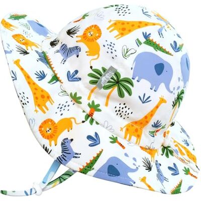 Jan & Jul Strandhoeden voor peuters en jongens, met riem, verstelbaar, Safari (stad) 5-12 ans Jan & Jul Strandhoeden voor peuters en jongens, met riem, verstelbaar, Safari (stad) 5-12 ans