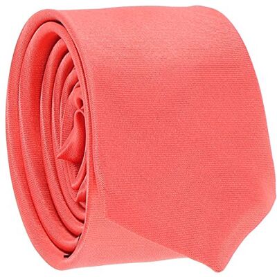 cravateSlim Stropdas, dun, effen, herenstropdas, smal, modern, 5 cm aan de top accessoire voor bruiloft, ceremonies, Koraal Taille unique cravateSlim Stropdas, dun, effen, herenstropdas, smal, modern, 5 cm aan de top accessoire voor bruiloft, ceremonies, Koraal Taille unique
