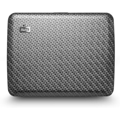 ÖGON -DESIGNS- Ögon Designs V2 Smart Case Large aluminium portemonnee RFID blokkerende kaarthouder Maximaal 10 kaarten en bankbiljetten (Carbon print) ÖGON -DESIGNS- Ögon Designs V2 Smart Case Large aluminium portemonnee RFID blokkerende kaarthouder Maximaal 10 kaarten en bankbiljetten (Carbon print)