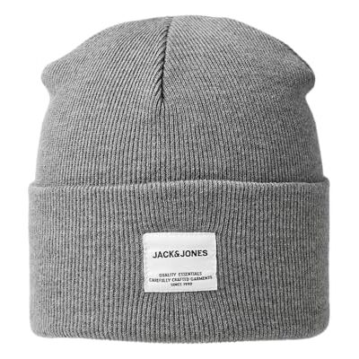 Jack & Jones Jaclong Knit Beanie Noos heren Gebreide muts, grijs (Grey Melange Grey Melange), One Size One Size Jack & Jones Jaclong Knit Beanie Noos heren Gebreide muts, grijs (Grey Melange Grey Melange), One Size One Size