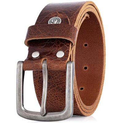 LINDENMANN buffelleren herenriem, 40 mm breed en 3,8 mm sterk, verstelbaar, donkerbruin Bundweite 95 cm Gesamtlänge 110 cm W 37.4 L LINDENMANN buffelleren herenriem, 40 mm breed en 3,8 mm sterk, verstelbaar, donkerbruin Bundweite 95 cm Gesamtlänge 110 cm W 37.4 L