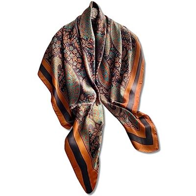 LumiSyne Zijden Sjaals Vrouwen Grote Vierkante Sjaal Print Boom Bloemen Patroon Dierpatroon Retro Stijl Satijnen Hoofddoek Zonwerende Sjaal Decoratieve Sjaal Bandana's Haarsjaal Eén maat LumiSyne Zijden Sjaals Vrouwen Grote Vierkante Sjaal Print Boom Bloemen Patroon Dierpatroon Retro Stijl Satijnen Hoofddoek Zonwerende Sjaal Decoratieve Sjaal Bandana's Haarsjaal Eén maat