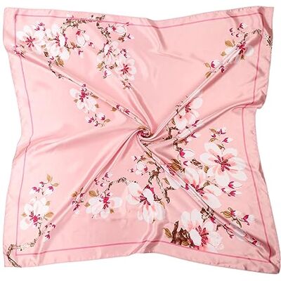 DRESHOW Grote vierkante sjaals voor dames, satijn, haaraccessoires, zijde, klassieke patronen, strandbandana's Eén maat DRESHOW Grote vierkante sjaals voor dames, satijn, haaraccessoires, zijde, klassieke patronen, strandbandana's Eén maat