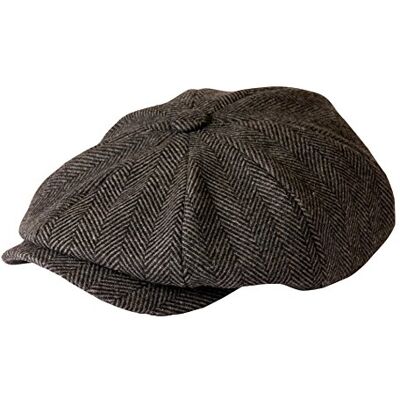 Gamble & Gunn Shelby Herringbone Cap grijs Gamble and Gunn, XL XL Gamble & Gunn Shelby Herringbone Cap grijs Gamble and Gunn, XL XL