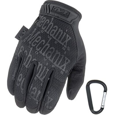 Mechanix Wear Originele ademende en slijtvaste handschoenen + karabijnhaak Gear, originele handschoenen in zwart, coyote, multicam/maten S, M, L, XL (XL, zwart/afdekking) Mechanix Wear Originele ademende en slijtvaste handschoenen + karabijnhaak Gear, originele handschoenen in zwart, coyote, multicam/maten S, M, L, XL (XL, zwart/afdekking)