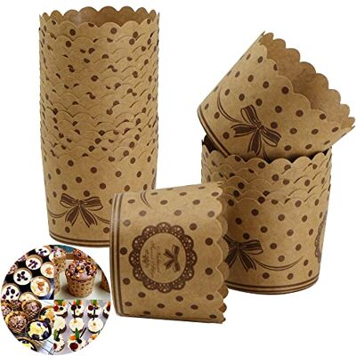 momgyaamz 50 stuks muffinvormen van kraftpapier met vlinderdas voor muffins, dessert, bruiloft, verjaardag, feest, hoge temperatuurbestendigheid, robuust, bruin momgyaamz 50 stuks muffinvormen van kraftpapier met vlinderdas voor muffins, dessert, bruiloft, verjaardag, feest, hoge temperatuurbestendigheid, robuust, bruin
