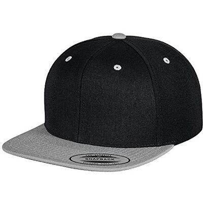 Flexfit Classic Snapback 2-Tone Cap uniseks-volwassene pet, zwart/zilver, One Size One Size Flexfit Classic Snapback 2-Tone Cap uniseks-volwassene pet, zwart/zilver, One Size One Size