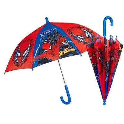 PERLETTI Spiderman Paraplu voor kinderen, blauw, rood, lange paraplu Marvel Spider Man voor kinderen van 5 6 7 jaar, winddicht, duurzaam, spinnenparaplu, veilige handmatige opening, diameter 74 cm (groot, PERLETTI Spiderman Paraplu voor kinderen, blauw, rood, lange paraplu Marvel Spider Man voor kinderen van 5 6 7 jaar, winddicht, duurzaam, spinnenparaplu, veilige handmatige opening, diameter 74 cm (groot,