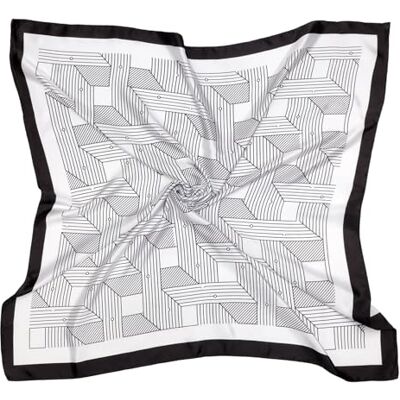 DRESHOW Grote vierkante sjaals voor dames, satijn, haaraccessoires, zijde, klassieke patronen, strandbandana's Eén maat DRESHOW Grote vierkante sjaals voor dames, satijn, haaraccessoires, zijde, klassieke patronen, strandbandana's Eén maat