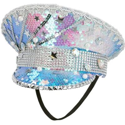 Boland Muts met pailletten voor volwassenen, hoed voor carnaval, themafeest en festivals Boland Muts met pailletten voor volwassenen, hoed voor carnaval, themafeest en festivals