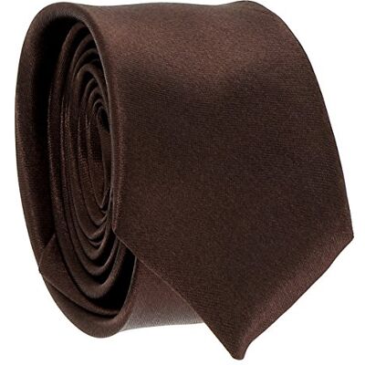 cravateSlim Stropdas fijn, effen, slim fit, modern, 5 cm aan de punt, accessoire voor bruiloft, ceremonie, bruin, eenheidsmaat Eén maat cravateSlim Stropdas fijn, effen, slim fit, modern, 5 cm aan de punt, accessoire voor bruiloft, ceremonie, bruin, eenheidsmaat Eén maat