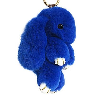 Bestowal Sleutelhanger van zacht en pluizig imitatiebont, Donker zwart, Ketting Bestowal Sleutelhanger van zacht en pluizig imitatiebont, Donker zwart, Ketting