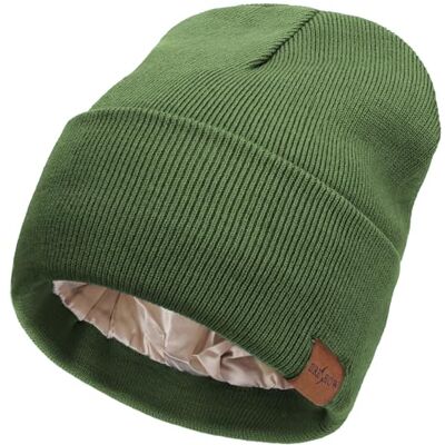 DRESHOW Wintermuts met satijn gevoerd voor dames en heren, zacht en warm, wintermuts met zijdeachtige voering, gebreid, muts met satijn, gevoerde muts, uniseks, 1 stuk satijnen gevoerde hoed: 103 Eén maat DRESHOW Wintermuts met satijn gevoerd voor dames en heren, zacht en warm, wintermuts met zijdeachtige voering, gebreid, muts met satijn, gevoerde muts, uniseks, 1 stuk satijnen gevoerde hoed: 103 Eén maat