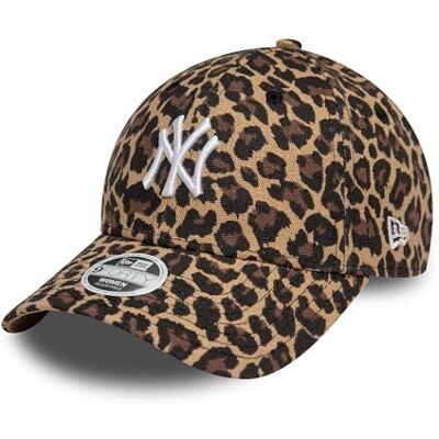 New Era MLB New York Yankees pet luipaardprint dieren 9Forty hoed dames meisjes zomer bruin Eén maat New Era MLB New York Yankees pet luipaardprint dieren 9Forty hoed dames meisjes zomer bruin Eén maat