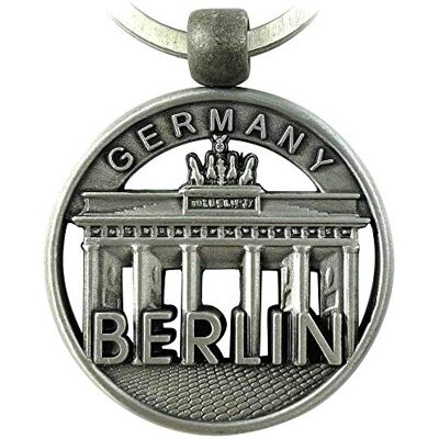 United1871 Berlin Souvenirs Sleutelhanger, souvenir geschenk, ronde sleutelhanger met metalen skyline voor koppels, geschikt voor tassen, rugzakken, autosleutels, zilver., S, Sleutelhanger United1871 Berlin Souvenirs Sleutelhanger, souvenir geschenk, ronde sleutelhanger met metalen skyline voor koppels, geschikt voor tassen, rugzakken, autosleutels, zilver., S, Sleutelhanger