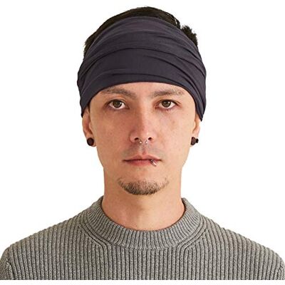 CHARM Japanse Bandana Haarband voor Mannen en Vrouwen Comfy Lichtgewicht Elastische Head Bands perfect voor Fitness Sport Voetbal Tennis Joggen, donkergrijs, M CHARM Japanse Bandana Haarband voor Mannen en Vrouwen Comfy Lichtgewicht Elastische Head Bands perfect voor Fitness Sport Voetbal Tennis Joggen, donkergrijs, M