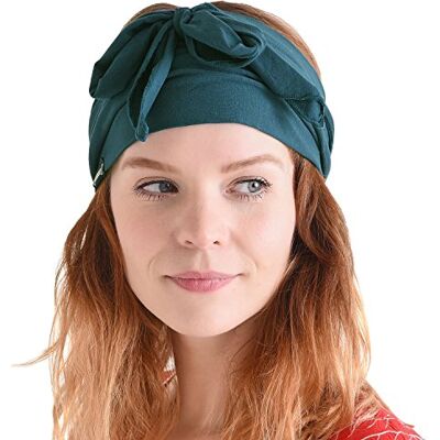 CHARM Pre-Attached haarband, Boheemse stijl, chic, voor de zomer, voor mannen en vrouwen, hippie, blauw-groen, maat M, Blauw Groen CHARM Pre-Attached haarband, Boheemse stijl, chic, voor de zomer, voor mannen en vrouwen, hippie, blauw-groen, maat M, Blauw Groen