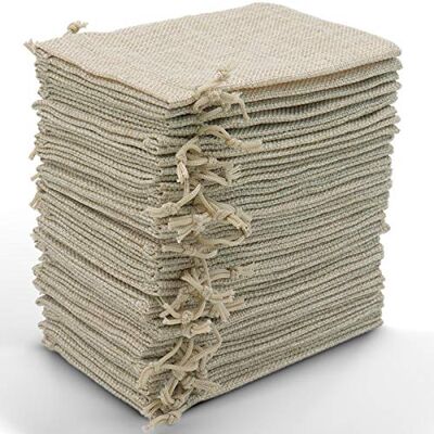 Leeyunbee 30 stuks jute zakjes 10 x 15 cm met trekkoord, linnen zakken, kleine cadeauzakjes voor sieraden, handwerk, bruiloft, feest, Kerstmis (primaire kleur) Leeyunbee 30 stuks jute zakjes 10 x 15 cm met trekkoord, linnen zakken, kleine cadeauzakjes voor sieraden, handwerk, bruiloft, feest, Kerstmis (primaire kleur)