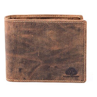 Greenburry Portemonnee van leer, 12 cm, bruin, één maat, portemonnee in liggend formaat, Bruin, Portfolio liggend Greenburry Portemonnee van leer, 12 cm, bruin, één maat, portemonnee in liggend formaat, Bruin, Portfolio liggend