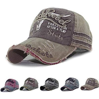 CheChury Baseballpet Baseball Cap Uniseks Verstelbare Retro Baseballpet, casual, trendy, vintage, Golf Sport Outdoor, Khaki (stad) Eén maat CheChury Baseballpet Baseball Cap Uniseks Verstelbare Retro Baseballpet, casual, trendy, vintage, Golf Sport Outdoor, Khaki (stad) Eén maat