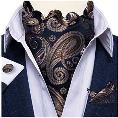 NYMFEA yaoqijie Gentleman wijn stropdas rode stropdas ascot stropdas voor mannen Britse stijl stropdas herfst winter sjaal stropdas voor formele zakelijke lasting (kleur: AS-2045) NYMFEA yaoqijie Gentleman wijn stropdas rode stropdas ascot stropdas voor mannen Britse stijl stropdas herfst winter sjaal stropdas voor formele zakelijke lasting (kleur: AS-2045)