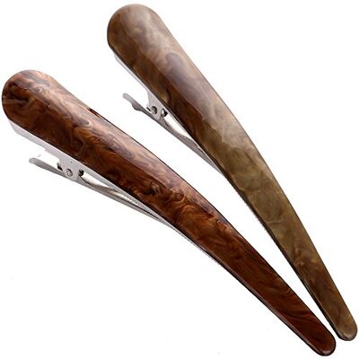 LONEEDY 2 stuks haarspelden, haarspelden, haarspelden, krokodil, haarspelden, chique stijl, klassieke haarspeldjes LONEEDY 2 stuks haarspelden, haarspelden, haarspelden, krokodil, haarspelden, chique stijl, klassieke haarspeldjes