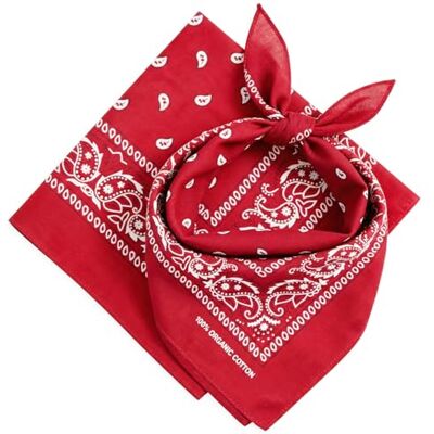 AURAE Rode bandana 100% katoen en natuurlijke vezels rode sjaal zonder polyester hoogwaardige kwaliteit zacht, duurzaam en machinewasbaar bandana heren uniseks en kinderen 2 stuks Eén maat AURAE Rode bandana 100% katoen en natuurlijke vezels rode sjaal zonder polyester hoogwaardige kwaliteit zacht, duurzaam en machinewasbaar bandana heren uniseks en kinderen 2 stuks Eén maat