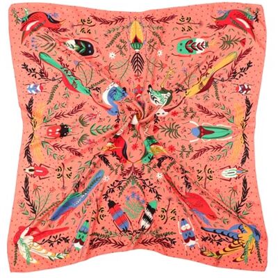 DRESHOW Grote vierkante sjaals voor dames, satijn, haaraccessoires, zijde, klassieke patronen, strandbandana's Eén maat DRESHOW Grote vierkante sjaals voor dames, satijn, haaraccessoires, zijde, klassieke patronen, strandbandana's Eén maat