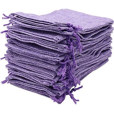 Leeyunbee 30 stuks 10 x 15 cm jute zakjes, linnen zakjes, herbruikbare geschenkzakjes, jute zakjes met trekkoord voor sieraden, cadeau, feest, verjaardag, Kerstmis, bruiloft, doe-het-zelf (lichtpaars) Leeyunbee 30 stuks 10 x 15 cm jute zakjes, linnen zakjes, herbruikbare geschenkzakjes, jute zakjes met trekkoord voor sieraden, cadeau, feest, verjaardag, Kerstmis, bruiloft, doe-het-zelf (lichtpaars)