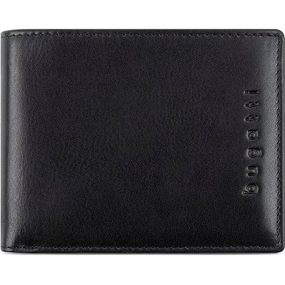 bugatti Romano Slim lederen herenportemonnee met RFID-bescherming en portemonnee zwart bugatti Romano Slim lederen herenportemonnee met RFID-bescherming en portemonnee zwart