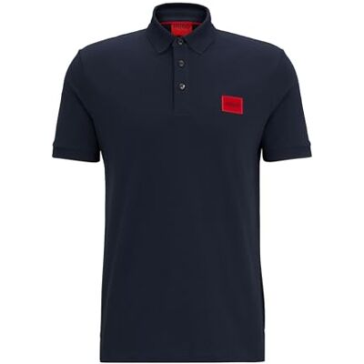 HUGO Dereso222 Poloshirt voor heren, Donkerblauw 405 S HUGO Dereso222 Poloshirt voor heren, Donkerblauw 405 S