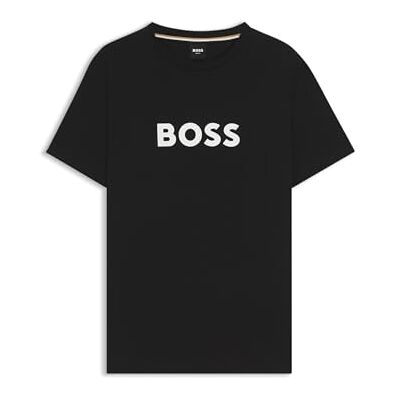 Hugo Boss BOSS Rn T-shirt voor heren (1 stuk), Zwart 1 M Hugo Boss BOSS Rn T-shirt voor heren (1 stuk), Zwart 1 M