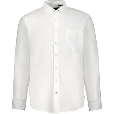 JP 1880 Linnen overhemd 1/1 opstaande kraag Mf T-shirt heren, Sneeuwwitje XL JP 1880 Linnen overhemd 1/1 opstaande kraag Mf T-shirt heren, Sneeuwwitje XL