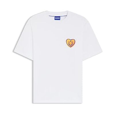 HUGO Nalentinio 10266060 01 T-shirt voor heren, wit 100 L HUGO Nalentinio 10266060 01 T-shirt voor heren, wit 100 L