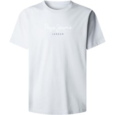 Pepe Jeans Heren T-shirt Eggo N, Blauw (gebleekt blauw) XXL Pepe Jeans Heren T-shirt Eggo N, Blauw (gebleekt blauw) XXL