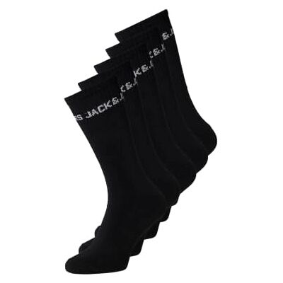 Jack & Jones Jacbasic Logo Tennis Sock 5 Pack Noos tennissokken heren Taille unique Jack & Jones Jacbasic Logo Tennis Sock 5 Pack Noos tennissokken heren Taille unique