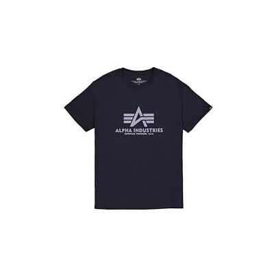Alpha Heren Basic T-shirt, blauw, L XL Alpha Heren Basic T-shirt, blauw, L XL