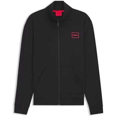 HUGO Laze Herenjas met ritssluiting, zwart, XXL XXL HUGO Laze Herenjas met ritssluiting, zwart, XXL XXL