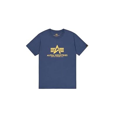 Alpha Heren Basic T-shirt, blauw, L L Alpha Heren Basic T-shirt, blauw, L L