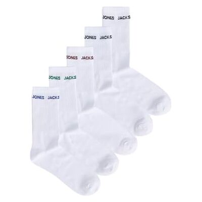 Jack & Jones Jacbasic Logo Tennis Sock 5 Pack Noos tennissokken heren Eén maat Jack & Jones Jacbasic Logo Tennis Sock 5 Pack Noos tennissokken heren Eén maat