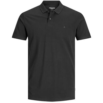 Jack & Jones Jjepaulos SS Noos Polo voor heren, zwart. L Jack & Jones Jjepaulos SS Noos Polo voor heren, zwart. L