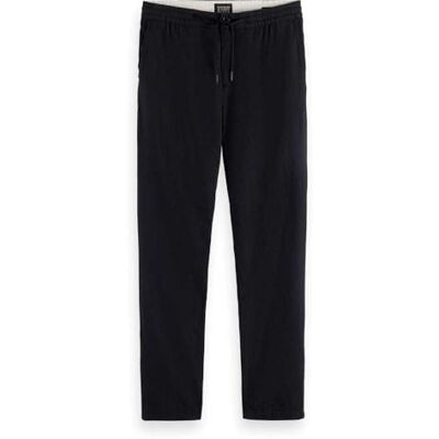 Scotch & Soda Core Warren Cotton/Linen Twill Jogger casual broek voor heren, Zwart 001, Taille 32 / lengte 34 Taille 32 / lengte 34 Scotch & Soda Core Warren Cotton/Linen Twill Jogger casual broek voor heren, Zwart 001, Taille 32 / lengte 34 Taille 32 / lengte 34