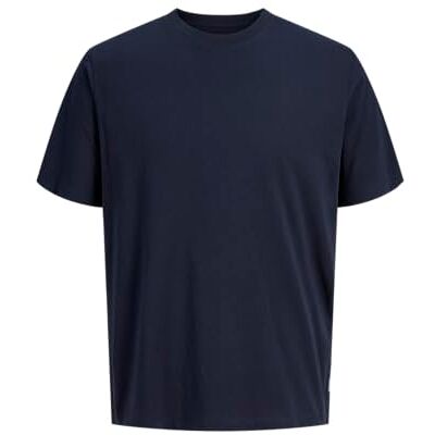 Jack & Jones Jjeorganic Basic T-shirt met ronde hals, Noos T-shirt voor heren (1 stuk), Marinier, L L Jack & Jones Jjeorganic Basic T-shirt met ronde hals, Noos T-shirt voor heren (1 stuk), Marinier, L L