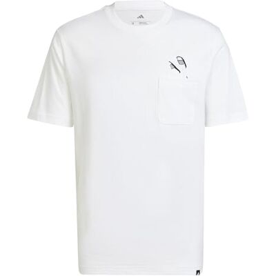 Adidas LOUNGE SLIDES GRAPHIC Pocket T-shirt voor heren Adidas LOUNGE SLIDES GRAPHIC Pocket T-shirt voor heren