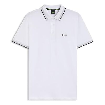 Boss Paddy Curved Poloshirt voor heren (1 stuk) L Boss Paddy Curved Poloshirt voor heren (1 stuk) L